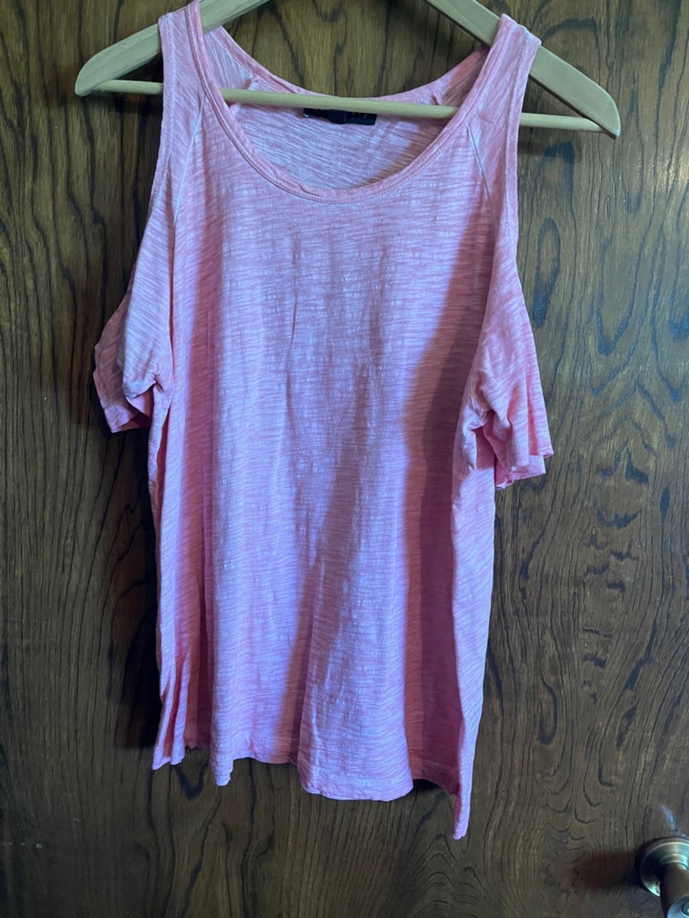 Sanctuary Pink Cold-Shoulder Tank Top